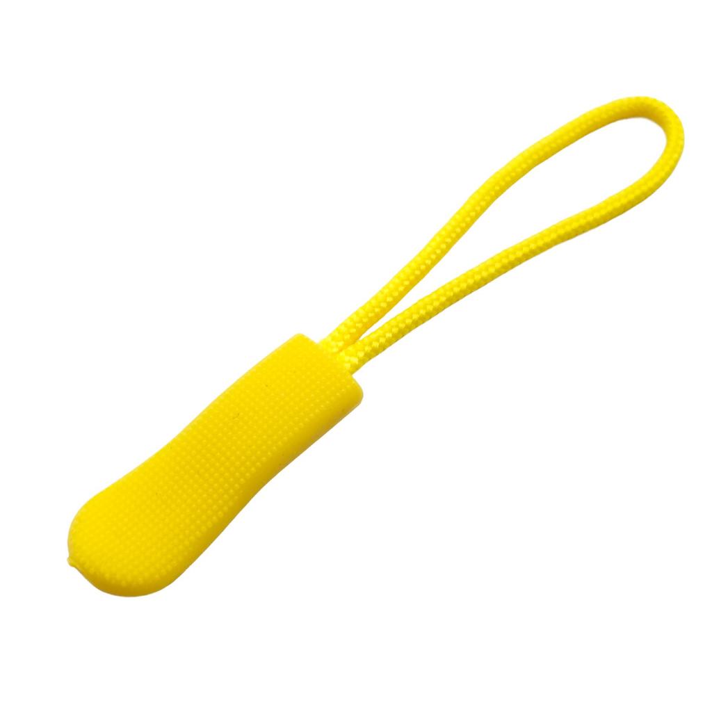 Colored PVC Zipper Pull Rope with Removable Drawstring and Rubber Pull Tab for Bags and Luggage