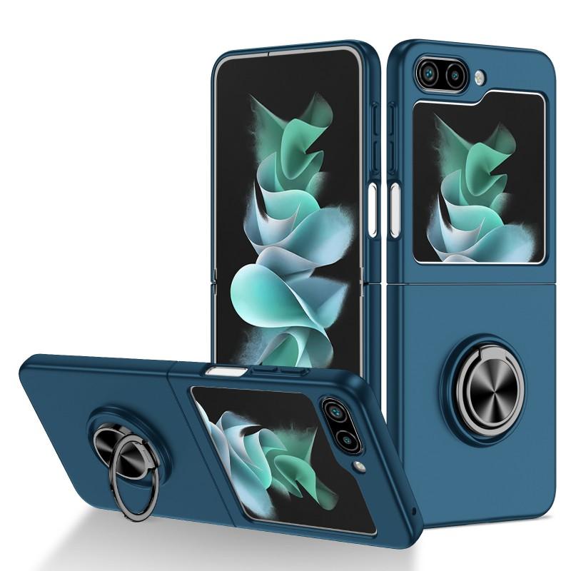Magnetic Rotating Ring Car Mount Stand Case Galaxy Z Fold7 Fold6 Fold5 Flip7 Flip6 Flip5 - Dual Layer PC