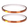 2PCS 3  High Temperature Resistant Adhesive Tape Polyimide Film Yellow Brown Accessory