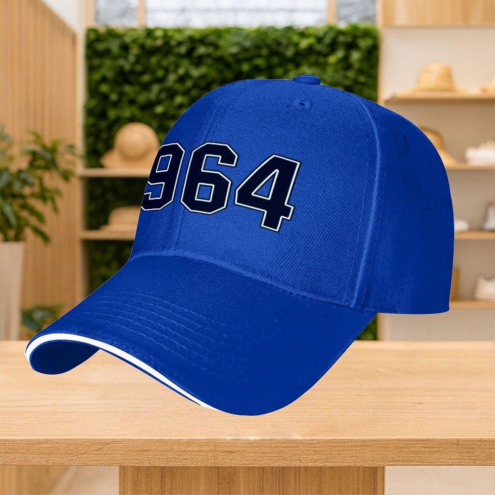 1964 Digital Print Adjustable Baseball Cap Unisex Multicolor Street Sports Party Cap