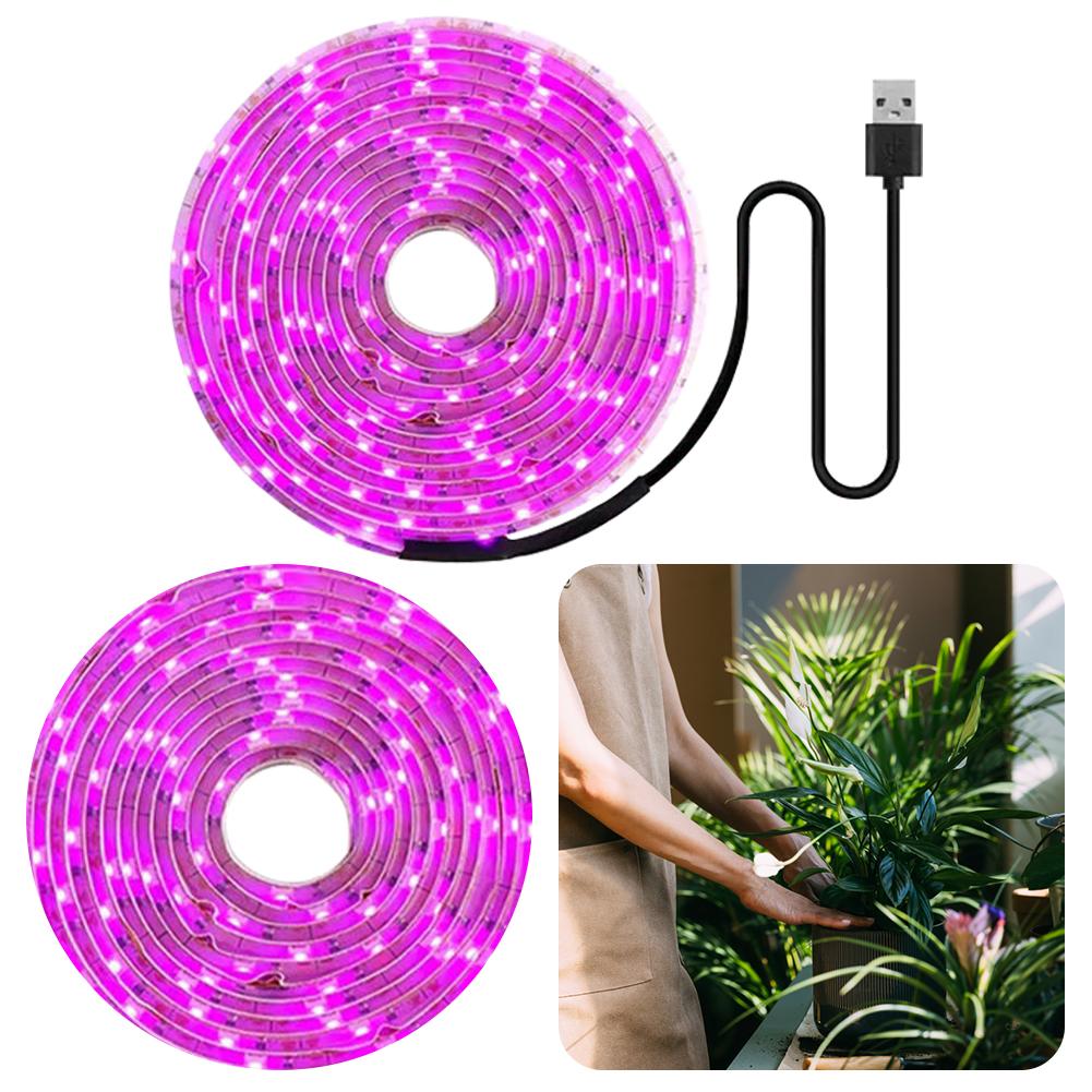 LED Grow Light Waterproof Indoor Veg Plant Growing Lamp Plant Grow LED Light for Plants Flowers Greenhouse Hydroponic 1M 2M 2M 5M