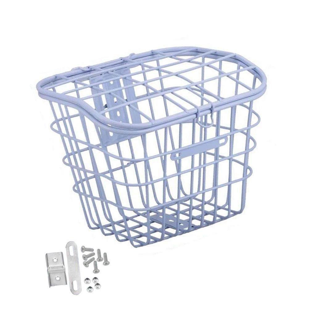 Front Bike Basket with Lid Biking Dogs Carrier Easy Install Bicycle Basket for Luggage Mountain Road Bikes Travel Camping Hiking