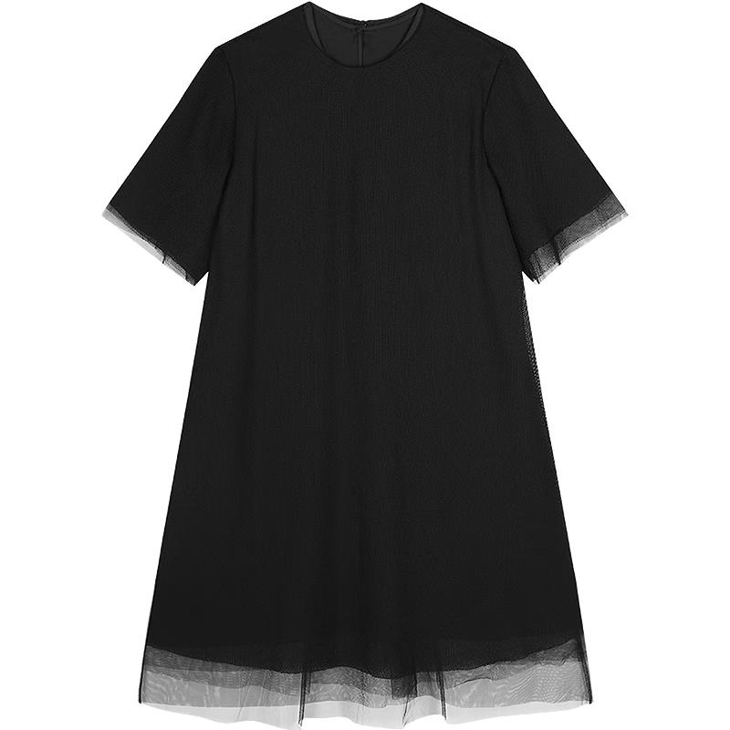 

JNBY 25 Autumn Short Sleeve Round Neck Loose Dress S