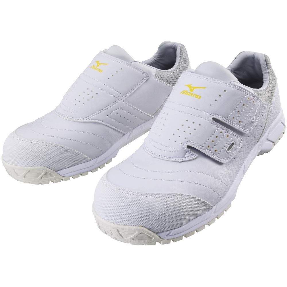 Mizuno Almighty AS Safety with JSAA Standard Work Size 29 3E Shoes, Lightweight, Anti-Static, Strap, (Type A), White, Cm,