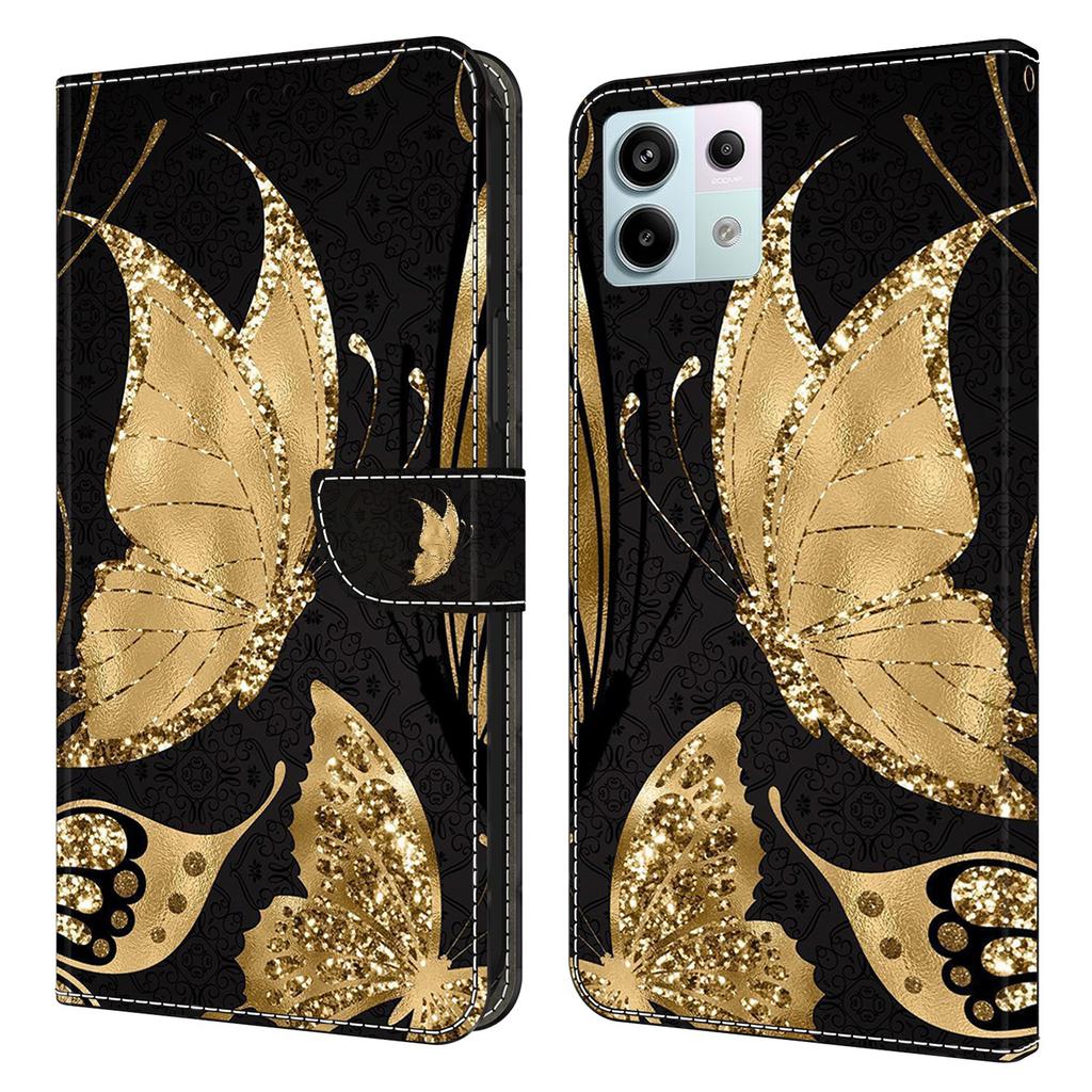 For Xiaomi Redmi Note 13 Pro 5G/Poco X6 5G Case 3D Pattern Flip Wallet PU Leather Phone Cover
