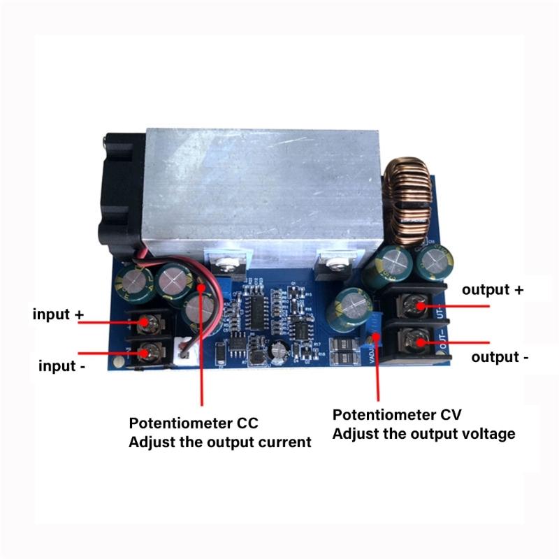 High Powered Adjustable Direct Current Step Down Module Suitable for Industrial Laboratory Applications with 25A Output