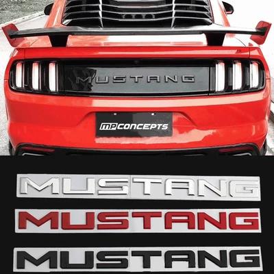 1 szt. Metalowa naklejka z literami na karoserię samochodu Mustang, naklejka na tylną klapę, dekoracja dla Mustang Shelby GT 350 15-18, akcesoria zewnętrzne