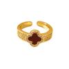 Classic Four-leaf Clover Ring - Luxury High-end Open Adjustable Women's Ring