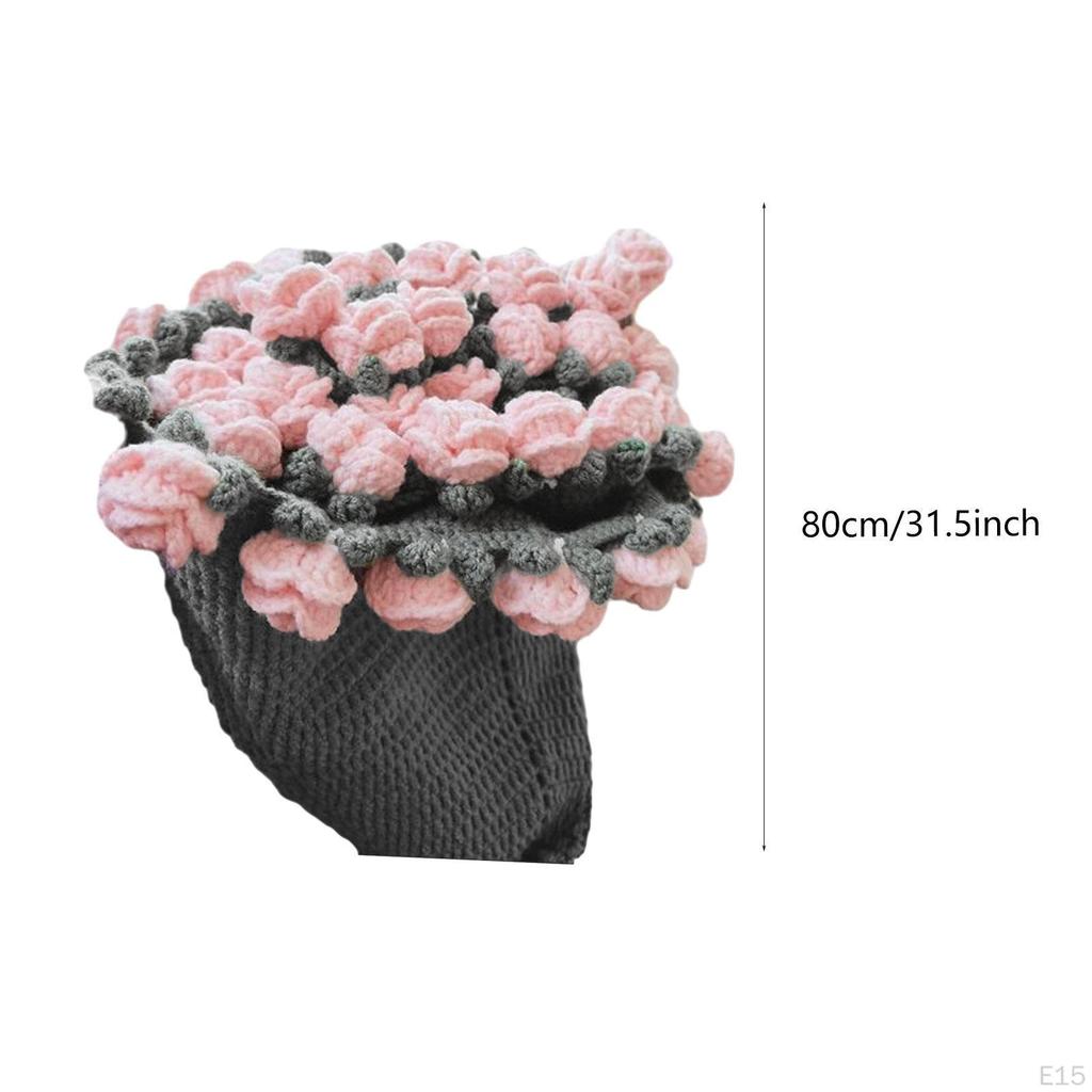 Bouquets Blanket Crochet Kit Starter for Birthday Present Wedding