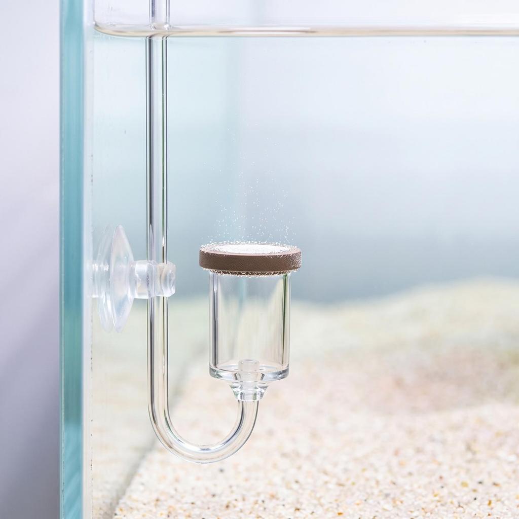 Compact Acrylic CO2 Dispersion Unit with Bubble Counter for Aquarists, Aquatic
