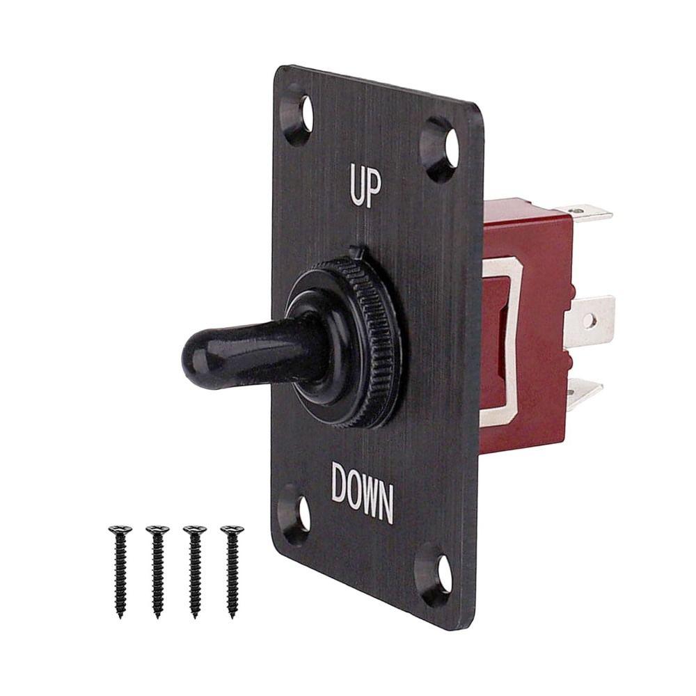 Wytrzymały Panel Sterowania Wciągarką 12V Aluminiowy Wodoodporna Osłona Przełącznik Sterujący Przełącznik Kołyskowy Jacht