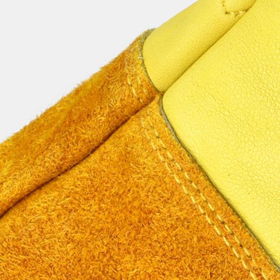 1 Pair Gardening Glove Anti-scratch Effective Faux Leather Practical Heat-resistant Protective Glove for Planting