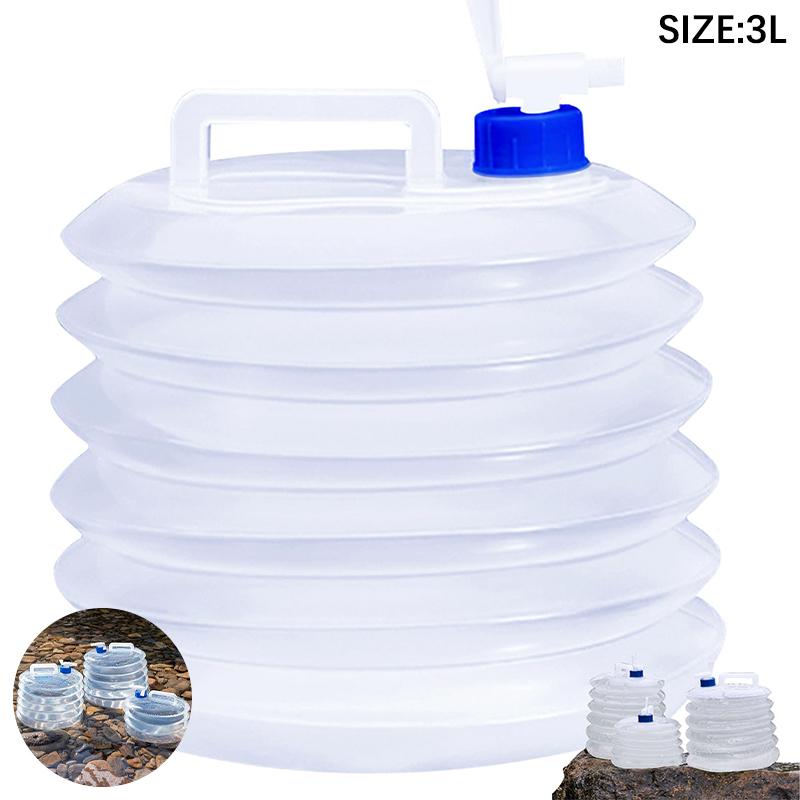 Water Container, 3L/5L/10L/15L Collapsible Water Carrier With Tap, Folding Water Bucket, Bpa-Free, Portable Water Tank 1