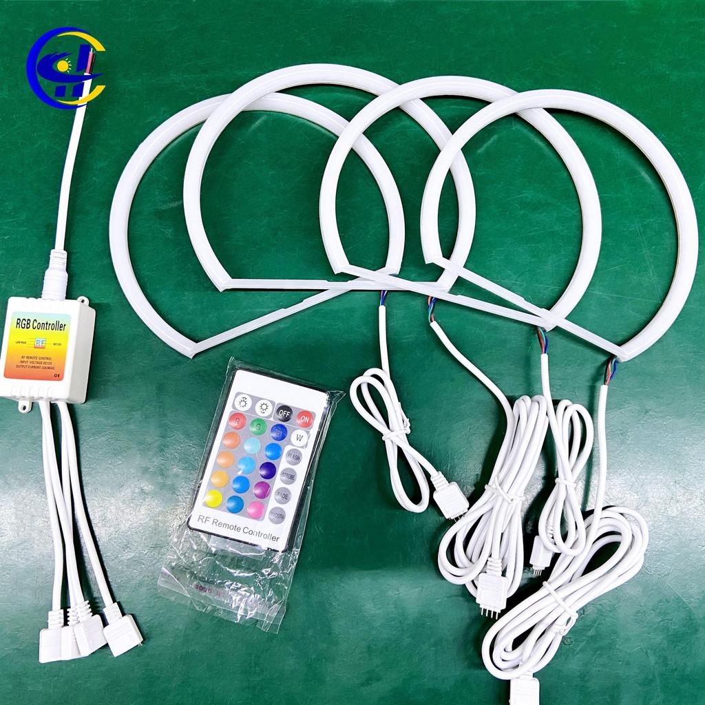 Colorful RGB Remote Control Angel Eyes (131mm, 146mm) for E36, E39, E46