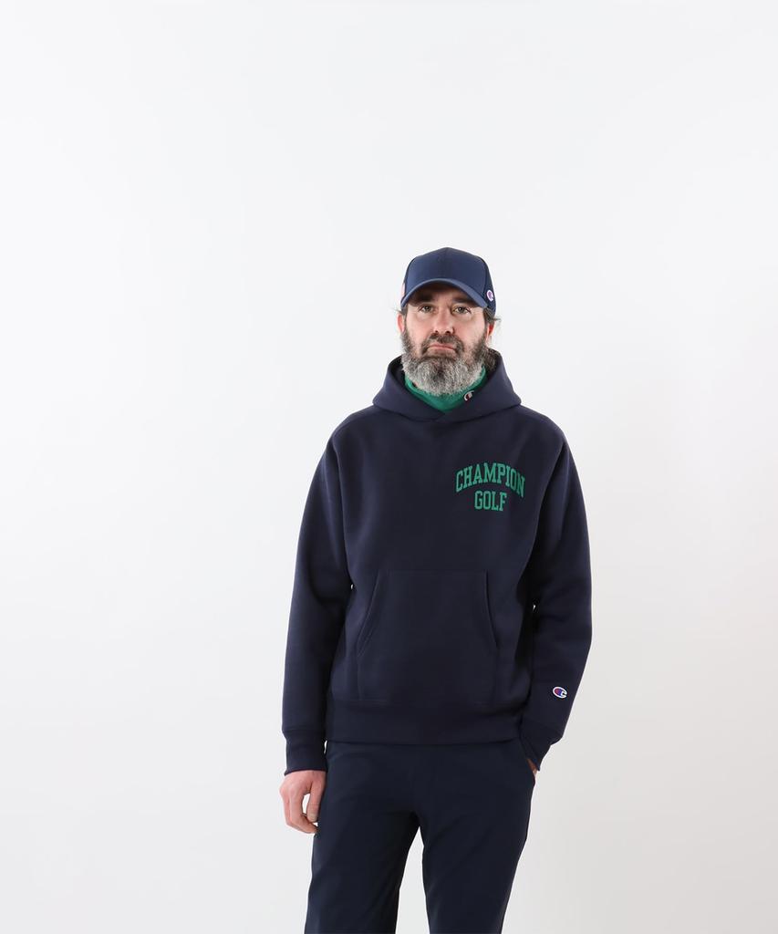 Long Antibacterial and Odor Heat Graphic Logo TECH TERRY Hooded L [Champion] Hoodie, Sleeve, Resistant, Stretch, Retention, Print, WEAVE(R)