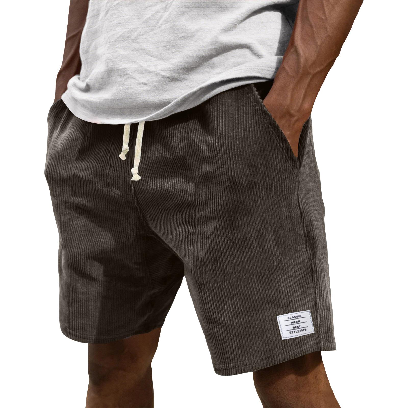 

Мужские летние повседневные шорты Мужская мода Спортивные шорты с текстурой L кофейный