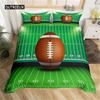 Bedding Set Microfiber Sport Theme Bedspread Cover Soccer Field Duvet Cover  Double or Single  Football Comforter Cover Bedroom
