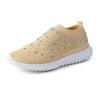 2022 Plus Size Rhinestone Slip-On Fly-Knit Mesh Women's Casual Shoes