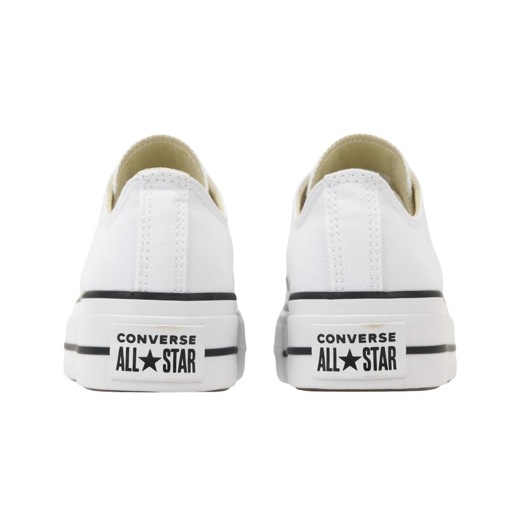 Converse Chuck Taylor All Star Lift Ox Bianco Nero Sneakers Donna 560251C