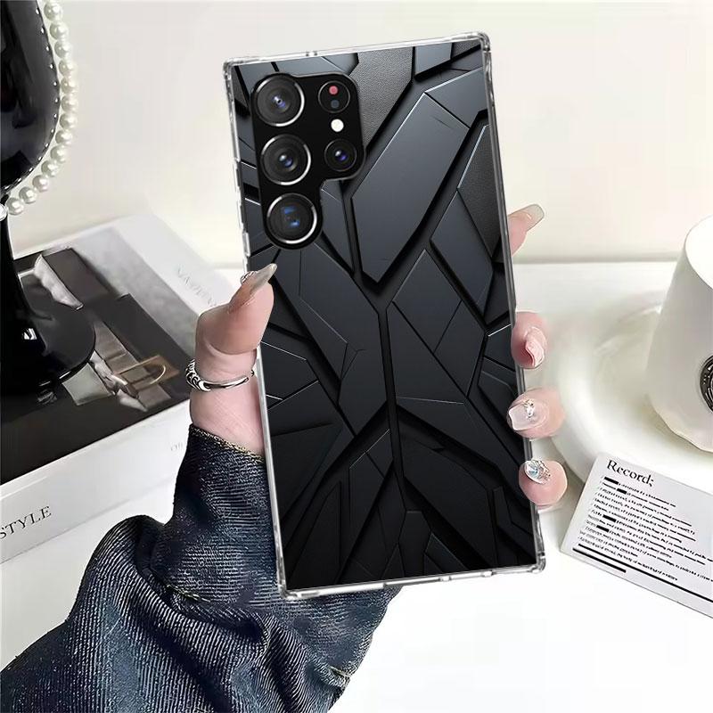 Forged Carbon Pattern Soft Phone Case For Samsung Galaxy S22 S23 S24 S25 Edge S26 Ultra S20 FE S21 Plus + Fundas Coque Galaxy S2