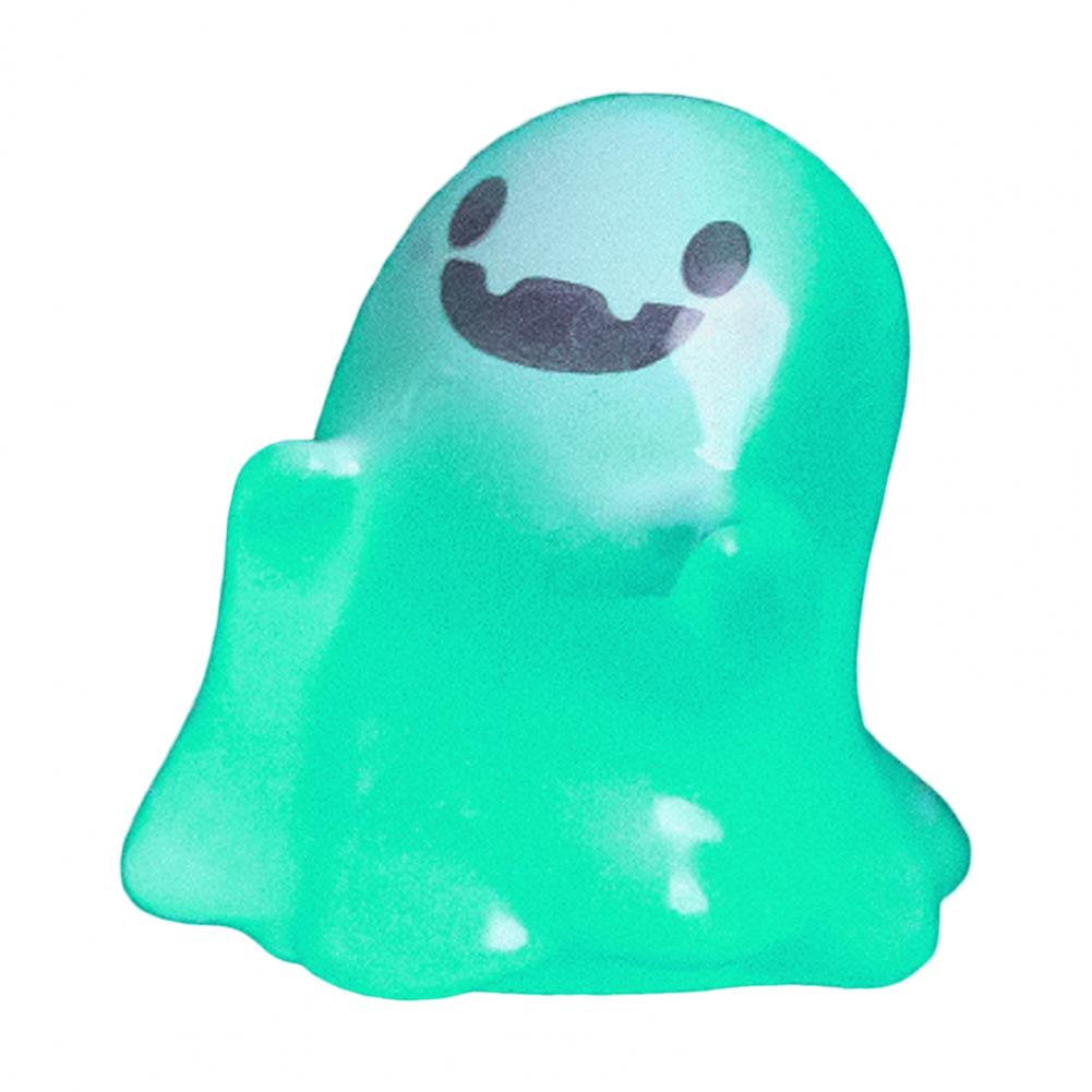 Halloween Mini Geisterfiguren mit Box Miniatur Leuchtende Geisterfigur Leuchtendes Winziges Geisterspielzeug für Heimparty-Dekoration