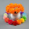 10Pcs DIY Fake Flower Heads Colorful Artificial Mexico Flowers Artificial Marigold Flowers  Home