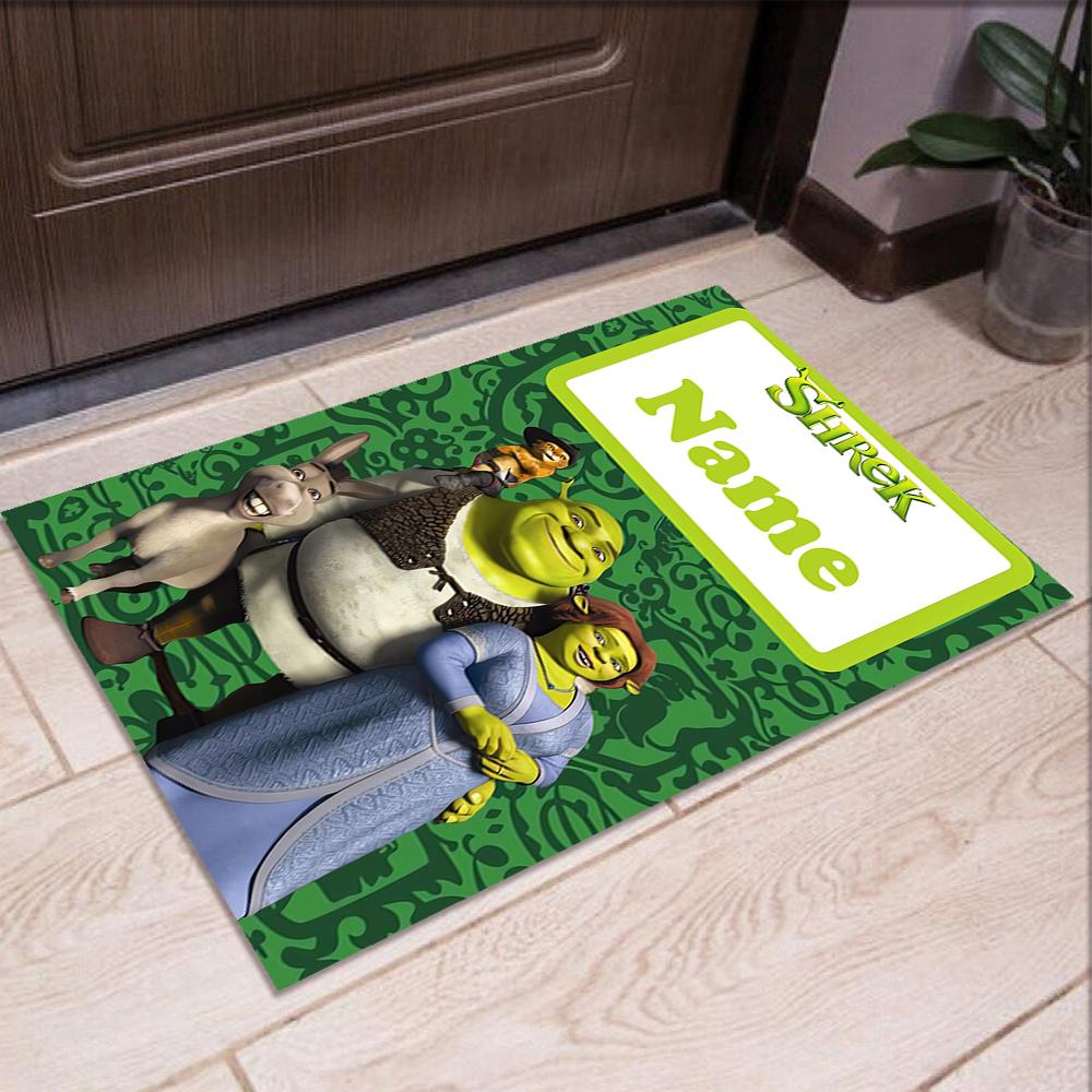 Custom Name Shrek Printed Carpet,Rug for Office Chair Living Room Bedroom Kitchen Room Decor Gifts.