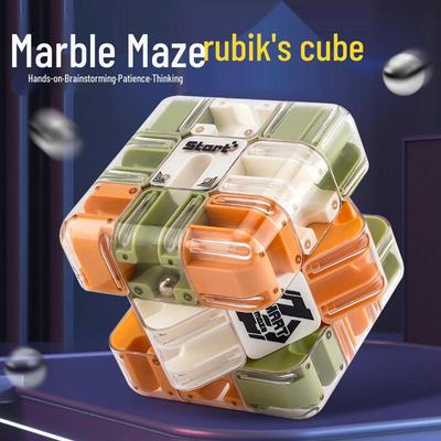 Cubo Mágico Laberinto de Bolas Rodantes Internacional: Juguete Puzzle de Tercer Orden para la Lógica Infantil y el Alivio del Estrés.