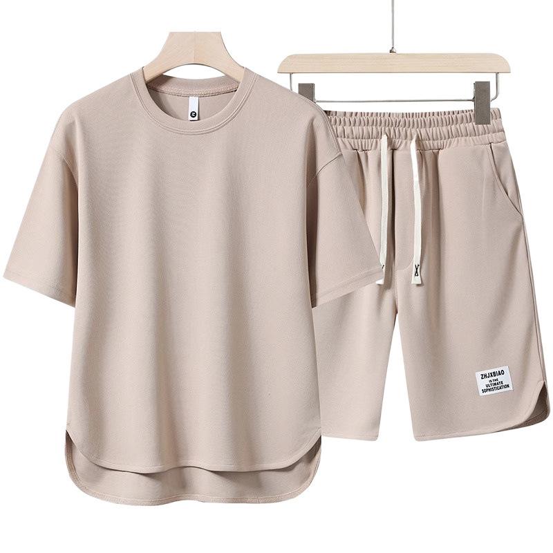 Tenue de sport décontractée pour femme, mode, ample, manches courtes, short, ensemble deux pièces