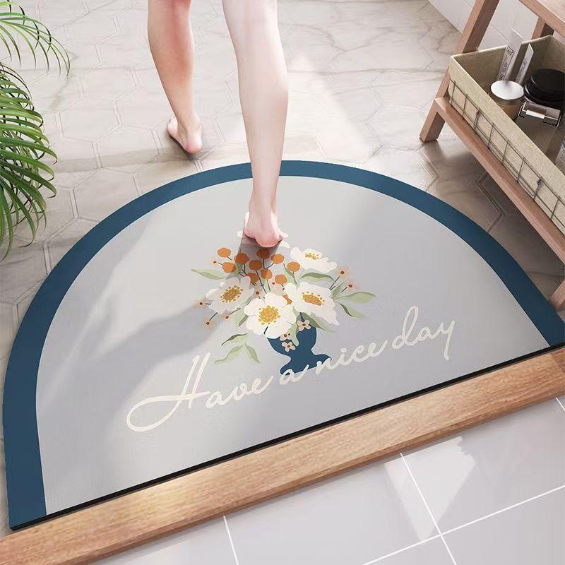 Bathroom absorbent diatom mud toilet  doormat toilet toilet floor mat toilet carpet