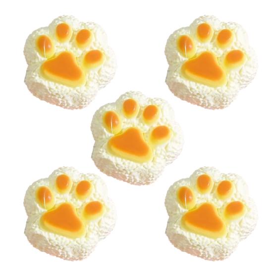 1/2/5Pcs Cat Paw Cake Squeeze Toy Stress Relief Kitten Paw Pinch Sensory Toy Soft TPR Stress Ball Animal Claw Fidget Toy