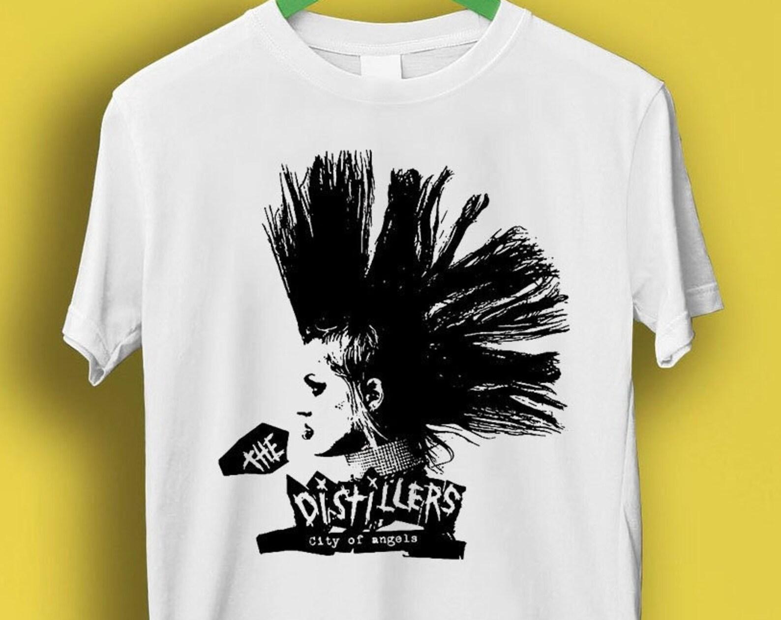 Mohawk The Distillers City Of Angels Rock Punk Retro Super Cool Tee Top Unisex Man Woman Music Tee T Shirt P2365 S
