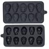 3D Skull Ice Cube Mold Chocolate Fondant Maker Non-stick Easy Release Tray Different Shapes Candy Shaping Mould