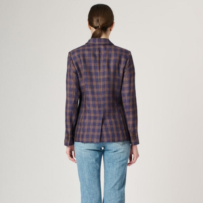 BCBG Check Single Pocket Jacket B4m3j172