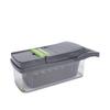 Vegetable Cutter with Container Safe High Efficiency Veggie Chopping Dicing Shredding Slicing Tool for Kitchen Grey