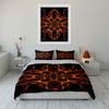 Fiery symmetrical flame patterns. Bedding sets Duvet cover sets Duvet covers Pillowcases(1* Duvet Cover 2* Pillowcases without duvet insert)