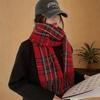 New Christmas Scarf Women's Versatile White Imitation Cashmere Elk Scarf New Red Scarf