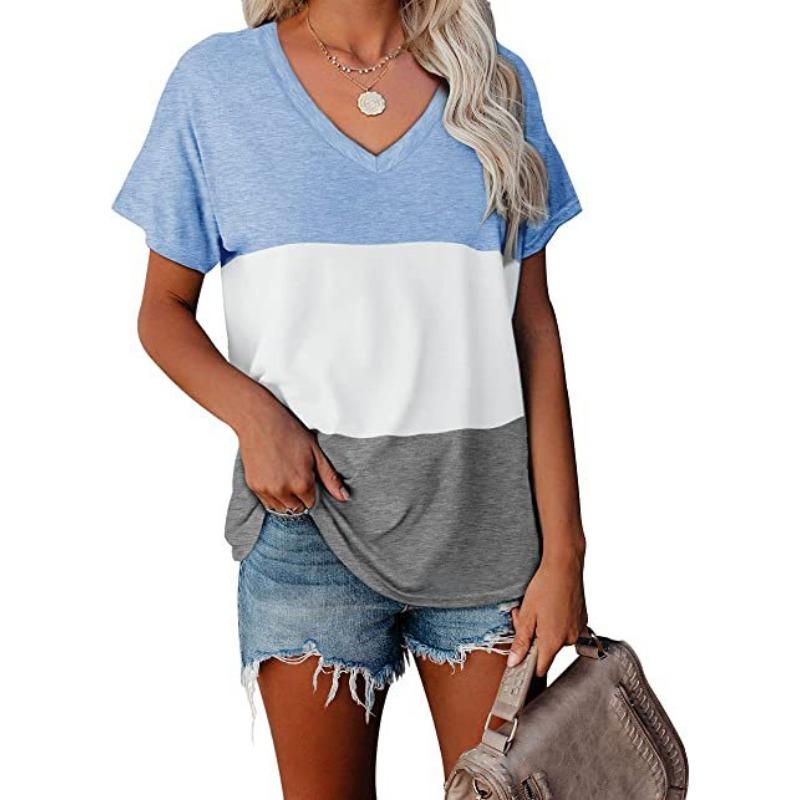 Summer 3D Loose Short Sleeved T-shirt, Women's Graffiti Printed Casual Versatile Top T-shirt