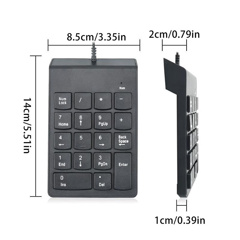 

Мини Проводная Цифровая Клавиатура Usb Тонкая Цифровая Клавиатура 18 Клавиш Для Бухгалтерии Числа Банк Акции