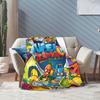 Super Zings Blanket Multiple Sizes Warm Cozy Fluffy Funny Superzings Throw Blankets for Sofa Couch and Bed