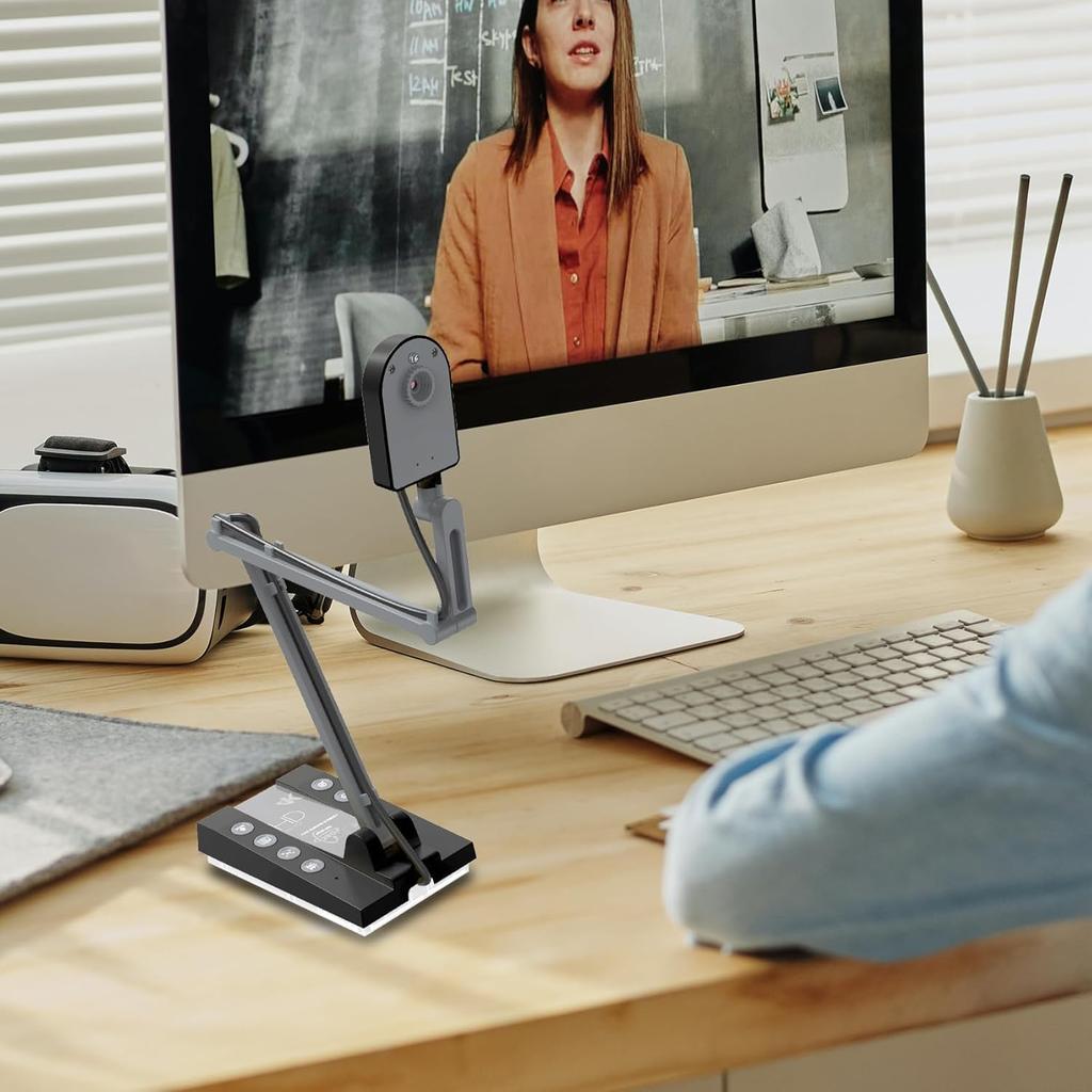 TreasLin HDMI Document Camera 15MP Output Supports Video Import To PC and Save Images To SD Card 4K High Definition Image Quality External Input
