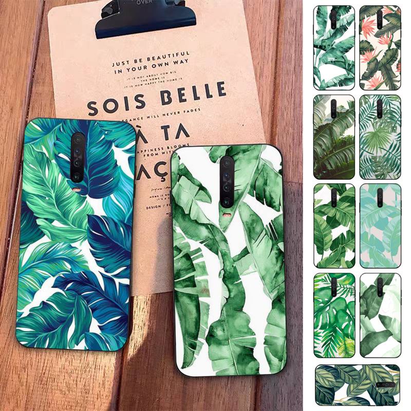 

Palm Tree Leaves Phone Case for Redmi 5 6 7 8 9 A 5plus K20 4X S2 GO 6 K30 pro