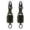 2 PCS Easy Pull Buckle Keychain Olecranon Buckle Stretchable Quick Release Buckle Key   for Bag Pants