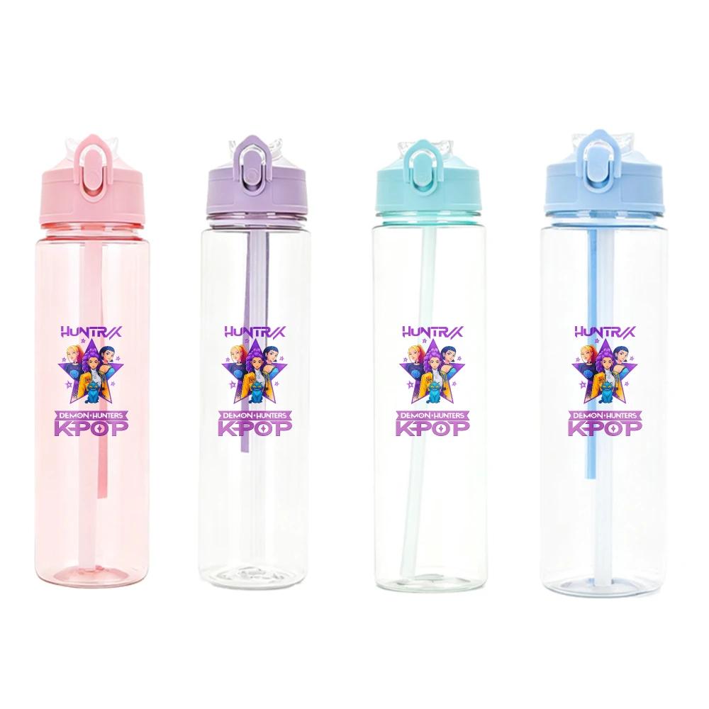 Anime Kpop Demon Hunters Character Water Cup Big Capacity Outdoor Portable Drinking Bottle Present designed for Boys plus Girls