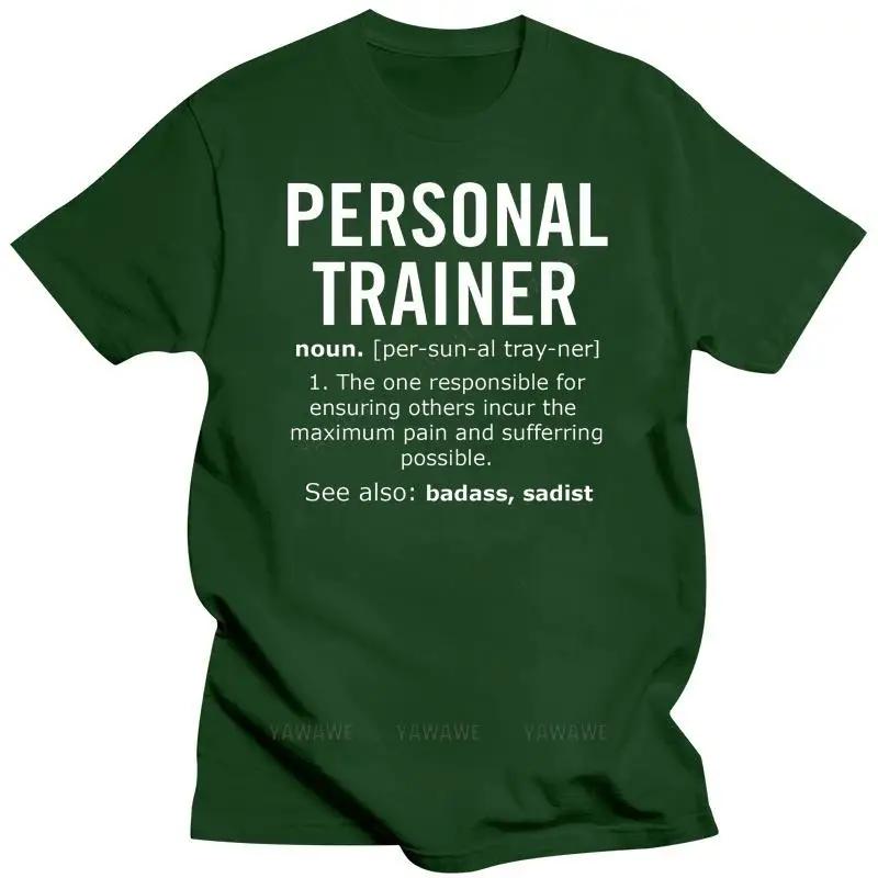 Summer Style  cotton Personal Trainer Job Definition Noun Funny Gyms Mens fashion T-Shirt Bodybuilder Gift Tee shirt S