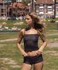 FEELS LIKE SUMMER Polka Dot Micro Shorts (Black)