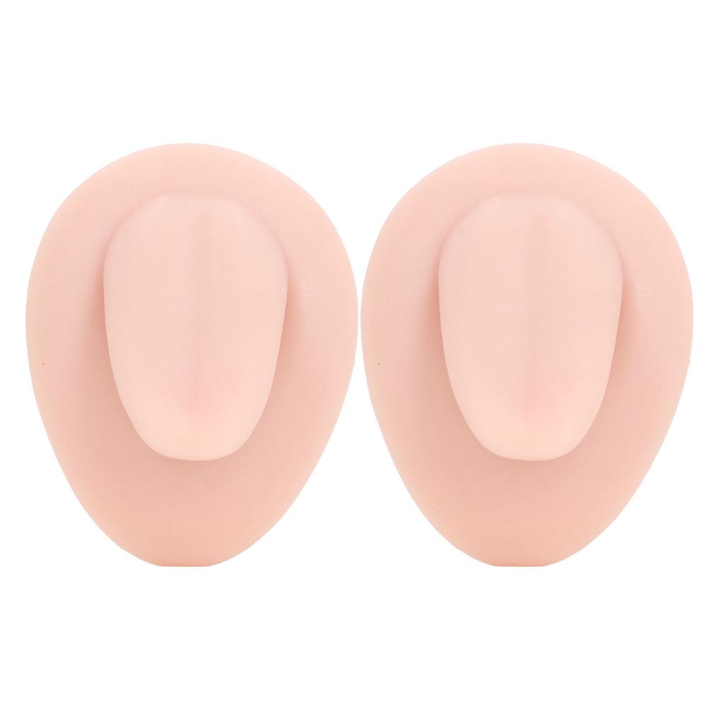 2pcs Silicone Tongue Model Lifelike Soft Human Tongue Model for Piercing Practice Display