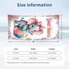 Elephant Theme Beach Towel Personalized Custom Name & Text Soft Quick Dry Beach Towel for Swimming Travel