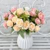 Rose Flower Artificial Wedding Hotel Restaurant Room Decoration Desktop Ornament
