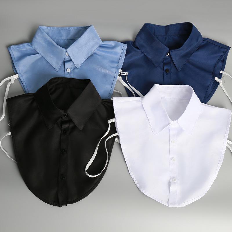 Unisex Detachable Cotton Collar for Formal or Casual Wear - Versatile for Professional Work (Autumn, Winter, Spring)